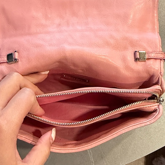 Miu Miu Pink Quilted Shoulder Bag with Crystal Chain - Picture 5 of 9